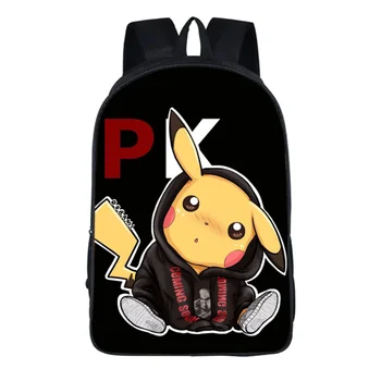 

New Pokemon Cartoon Go School Bag for Teenager Boys Girls Kids Personized Schoolbag Children Hot Game Backpack