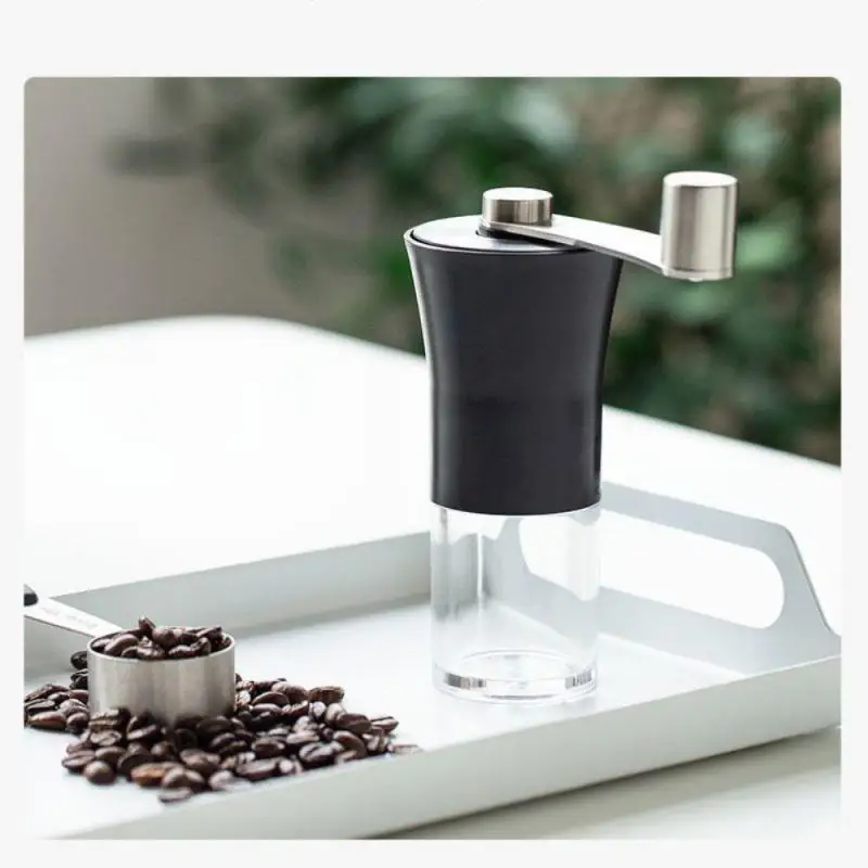 

Silver Coffee Grinder Mini Stainless Steel Hand Manual Handmade Coffee Bean Burr Grinders Mill Kitchen Tool Grinders