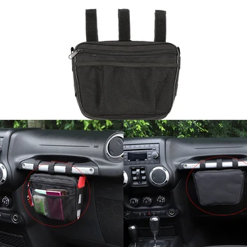 

for Jeep Wrangler JK 2007-2017 Co-pilot Handle Storage Bag Organize Container Tidy Up Tray Oxford Cloth Car Interior Accessories