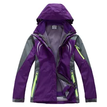 Осенне-зимняя ветрозащитная Водонепроницаемая Женская GORE-TEX куртка, уличная Теплая Флисовая разборка, комплект из двух предметов для альпинизма