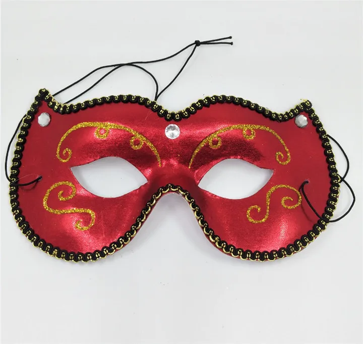 3  EVA Glitter Powder Masks Animal Cat Face Gold Silver Red Color Mask For Women Girls Masquerade Carnival Party Decor Cosplay Mask