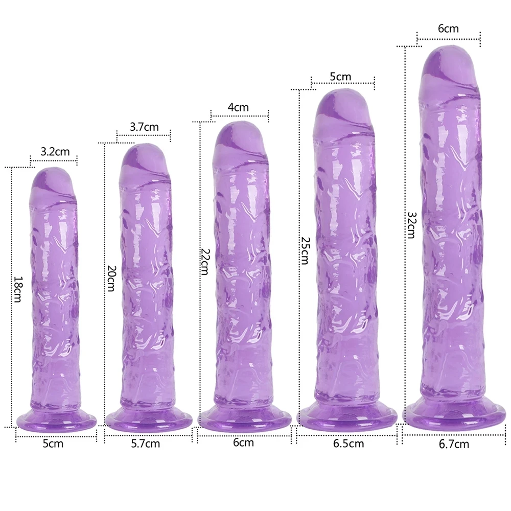 Translucent Soft Jelly Big Dildo Realistic Fake Dick Penis Butt Plug Sex Toys For Woman Men Vagina Anal Massage Best Sex Dolls Near Me Cheap Realistic Love Dolls On Sale  pic