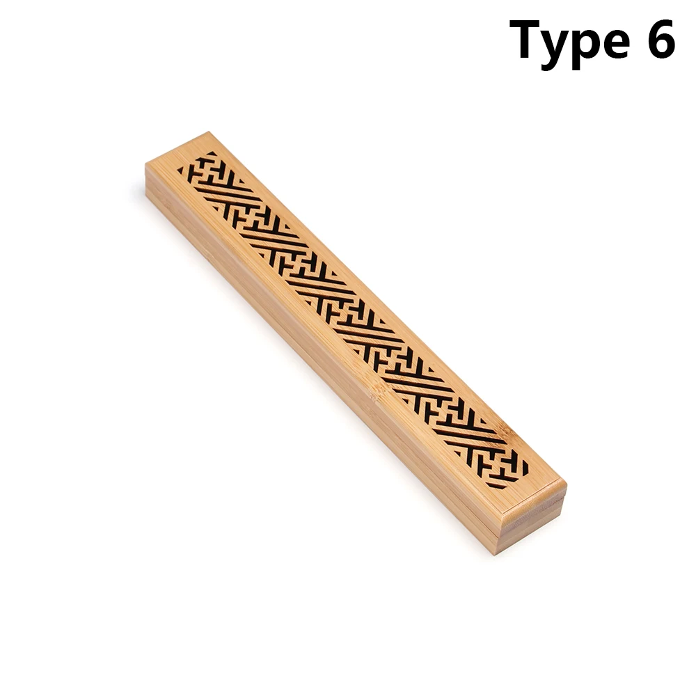 Type 6 Ретро буддизм реквизит деревянный бамбук, ручная работа Joss-stick вставленный золоуловитель курильница ладан держатель ароматерапия инструменты домашний декор - Цвет: Type 6