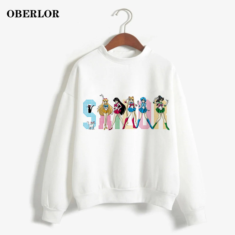 Kpop Bangtan/толстовки для мальчиков Harajuku с принтом Сейлор Спейс для девочек, Ulzzang, готический пуловер, повседневные женские толстовки с