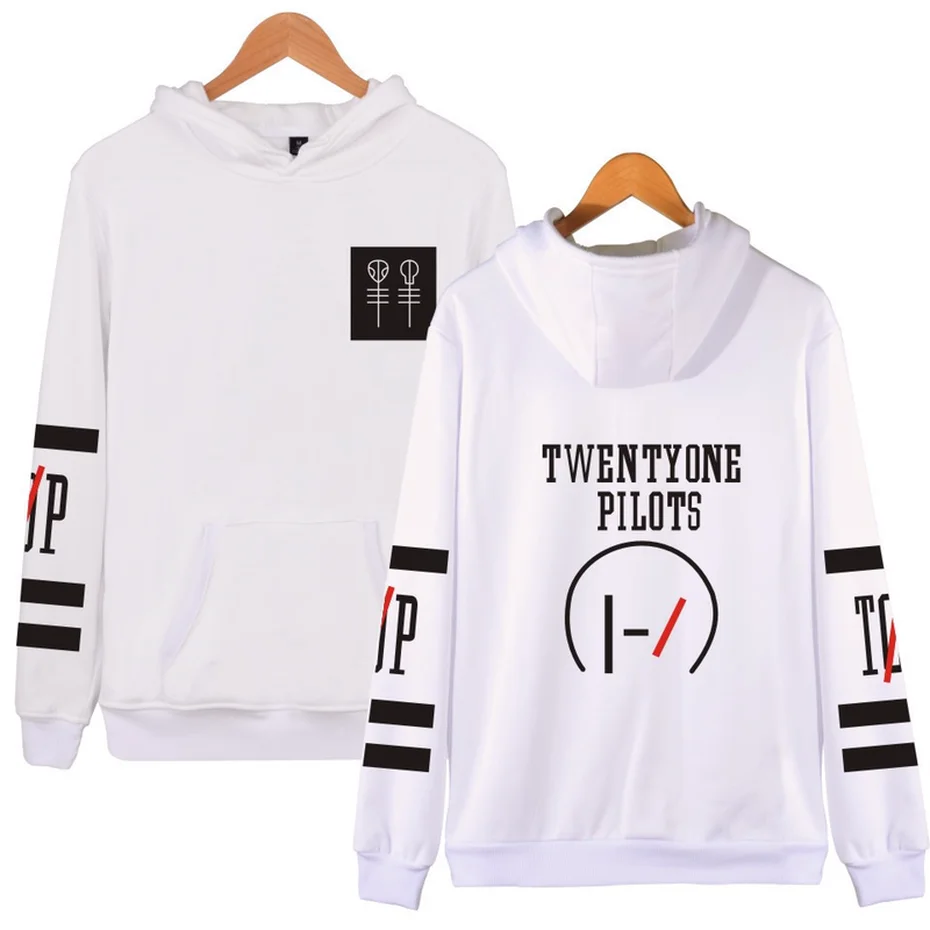  ZOGAA Men Women Hoodies Twenty One Pilots Hip Hop Music Character Pattern Hoodie Autumn Winter Hood