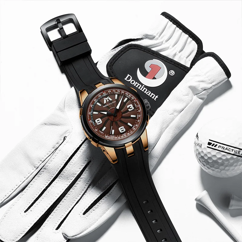 MEGALITH, спортивные военные часы, мужские водонепроницаемые часы с вращающимся циферблатом, мужские креативные часы с силиконовым ремешком, мужские часы