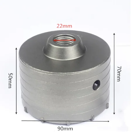 90mm SDS PLUS 30-160 мм электрическая пила для бетона, полый сердечник, сверло с хвостовиком 110-530 мм, цементный камень, стена, кондиционер, сплав - Цвет: 90mm