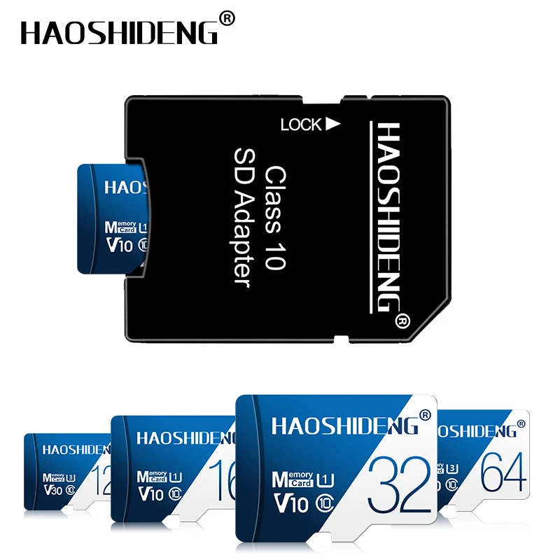 Высококачественная с бесплатным адаптером Micro sd карта 32 Гб 64 128 8 16 памяти cartao de
