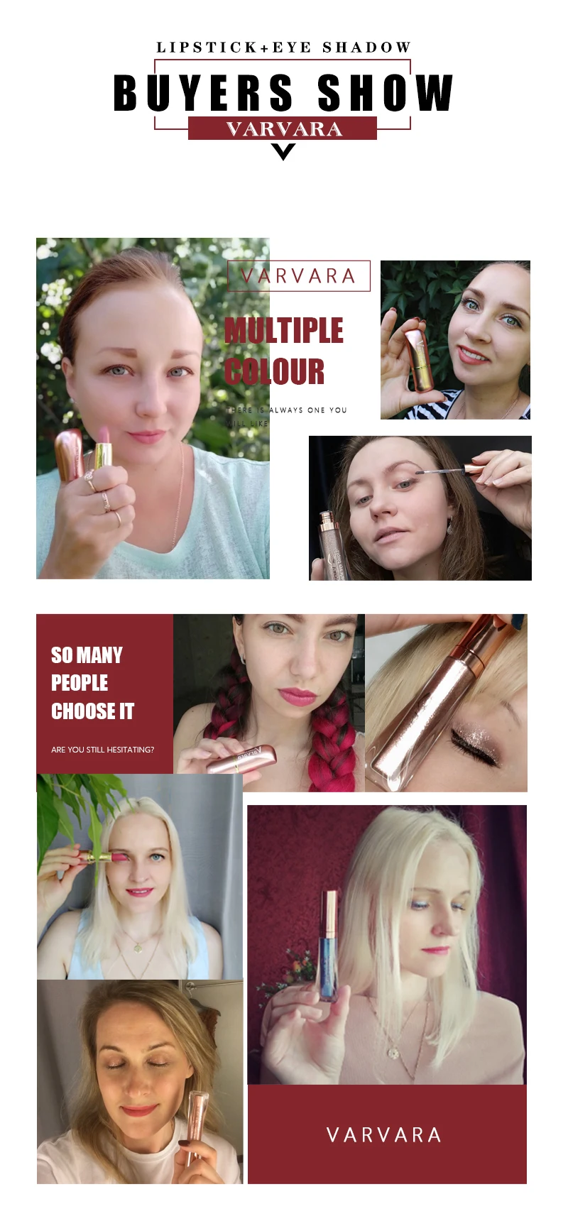 Lipstick liquid eye shadow