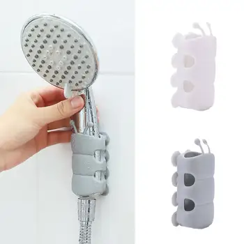 

Caterpillar Insect Shape Rain Shower Head Stand Holder Fix Heater Cup Base Water Frame Silicone Suction Nozzle Bathroom Bra N1I4