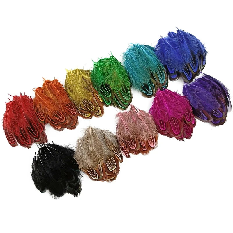 Pheasant Feathers 20Pcs/Lot Colorful Pheasant Feathers 3-7cm for Crafts Jewelry Creation Handicraft Accessories