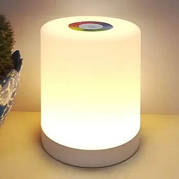 

Practical Touch Sensor LED Night Light For Children Baby Kids Night Lamp Bedside Touch Lamps LED RGB USB Dimmer Desktop Lamp