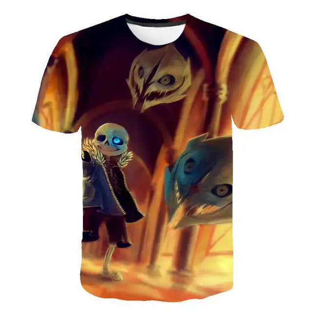 Stylish Summer Kids Undertale T Shirt Boys And Girls Casual Sports Short Sleeved T Shirt Interesting Fight Game Anime Street Top T Shirts Aliexpress - undertale t shirt roblox coolmine community school