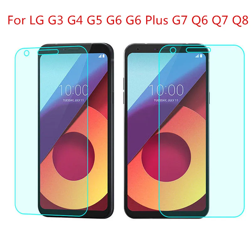Закаленное стекло для LG G7 G6 Plus G5 G4 G3 2 шт. | Мобильные телефоны и аксессуары
