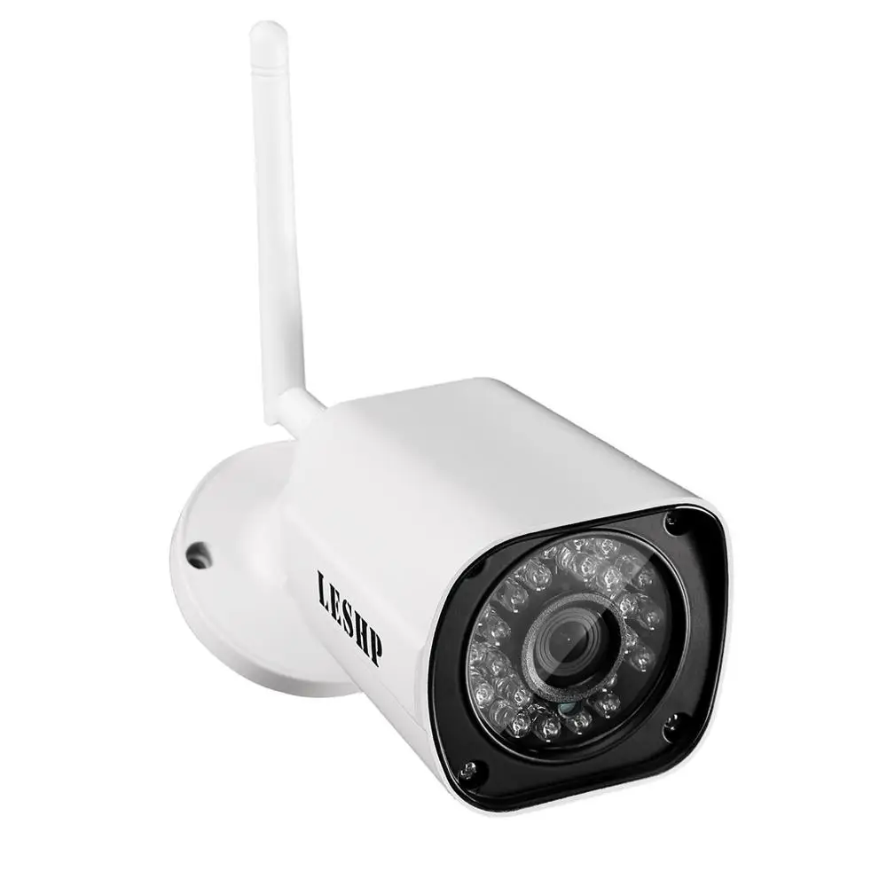 

LESHP Durable H.264 1.0 MP1280X720 HD WIFI Security Mini IP IR Bullet Camera SN-IPC-4007FSW10 Network Surveillance Camera
