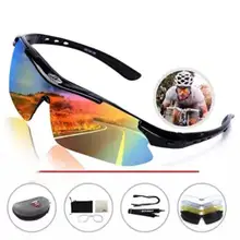 Спортивные велосипедные солнцезащитные очки для бега с 5 сменными линзами спортивное оборудование очки для верховой езды унисекс