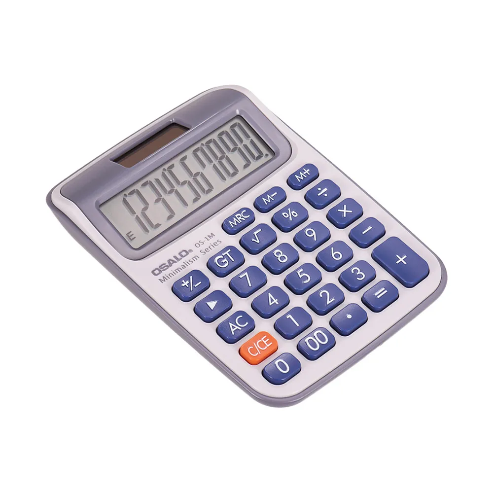 OSALO портативный небольшой настольный электронный калькулятор счетчик с 10 цифрами большой ЖК-дисплей двойной мощности солнечной и батареи ed