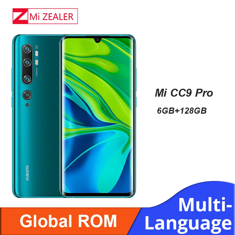 Смартфон с глобальной ПЗУ Xiaomi Mi CC9 Pro 6 ГБ ОЗУ + 128 Гб камера 5260 МП аккумулятор мАч