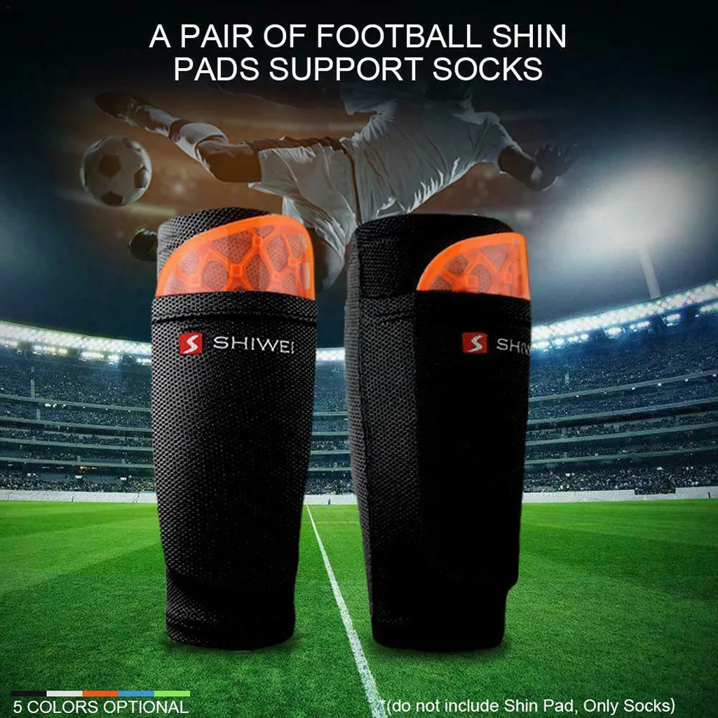 Ishowtienda Men Shin Guard Adult Kids Boys Football Leggings Ankle Socks Foot Protect Thick Pad Sleeves Shin Guard#y30
