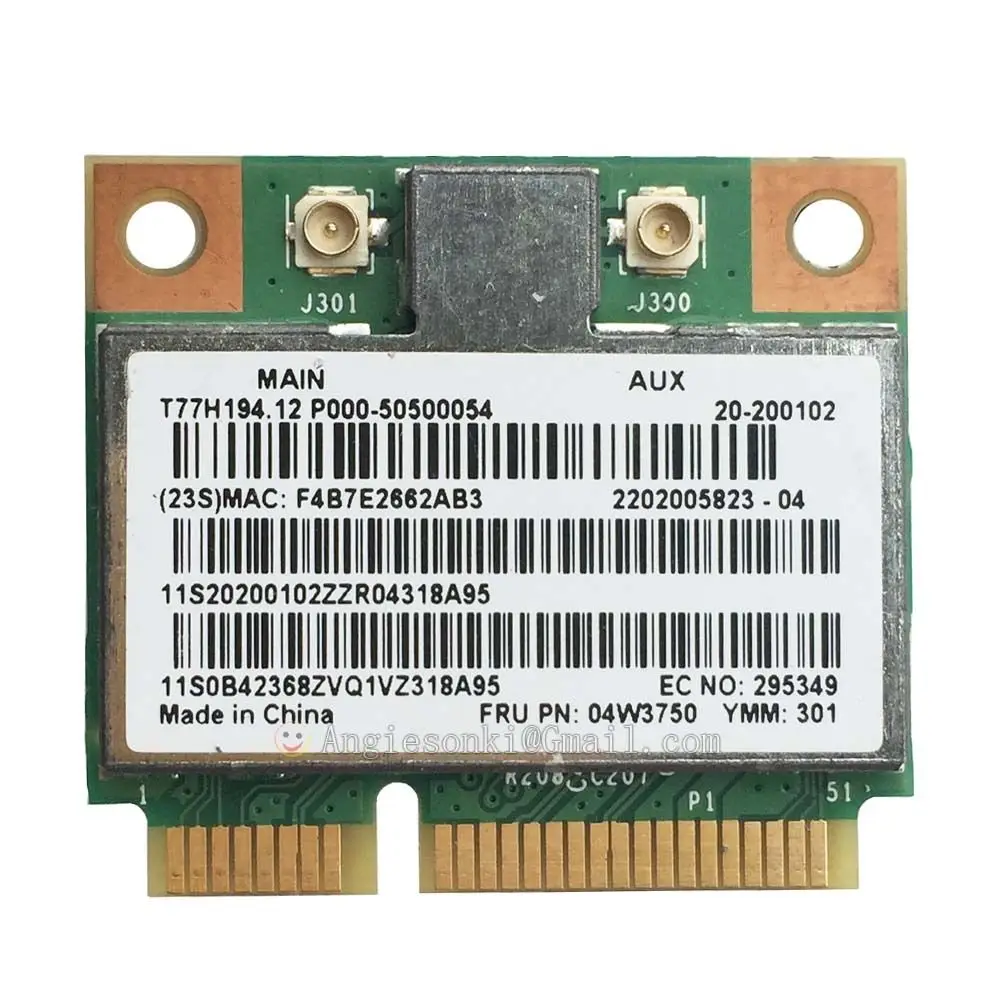 MIUSON Mini PCI-e Wireless WIFI Board Card for Lenovo BCM94313HMG2L 4W3750 G700 B490