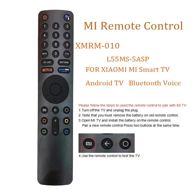 Control Remoto Mando a distancia de TV de repuesto para Xiaomi 4S