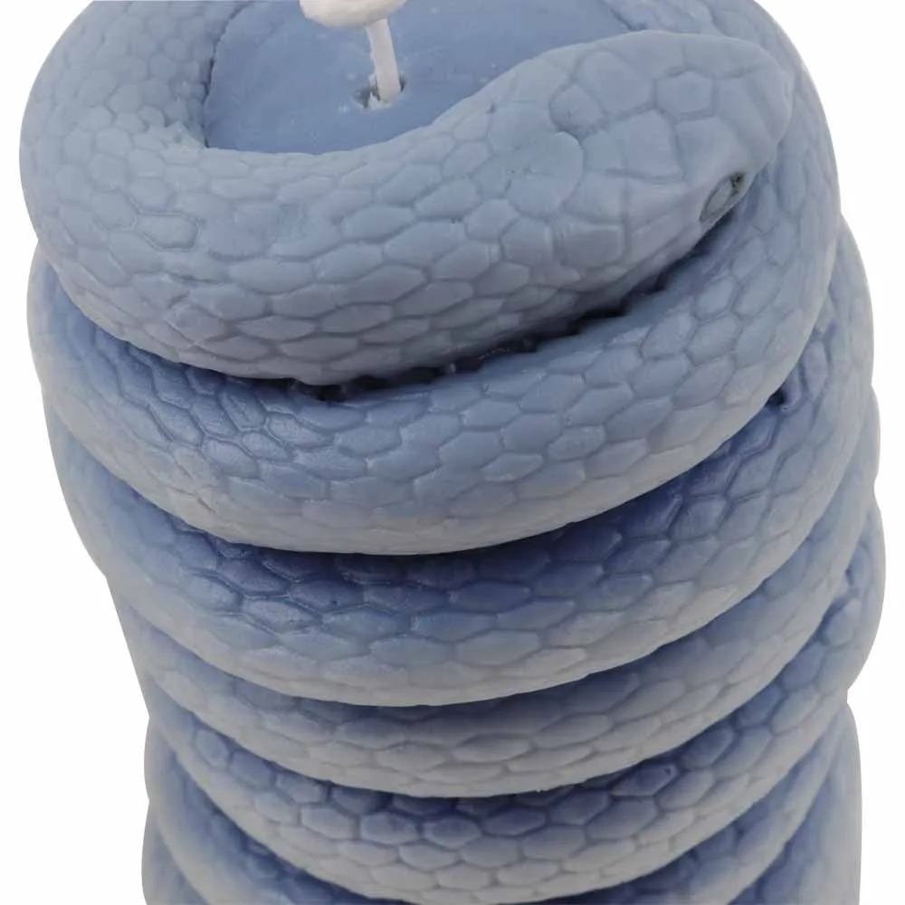 3D Snake Coiling Silicone Candle Mold, Handmade