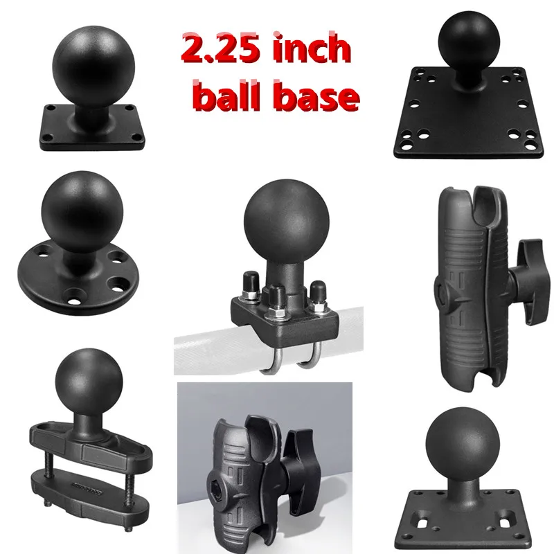 Base Redonda da Montagem da Bola Quadrada do Adaptador da Bola-cabeça do Braço Dobro Resistente 2.25 Polegada para o Apoio da Câmera da Navegação de Gps