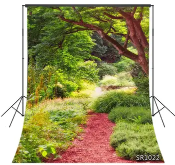 

Spring Landscape Photography Backdrop Green Grass Plant Tree Natural Scenery Background Photo Studio Photophone Photocall Props