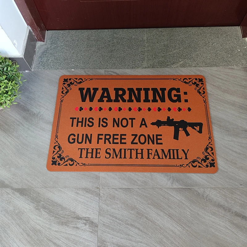 Personalized Funny Outdoor Doormat Mat for Entrance Door Mat