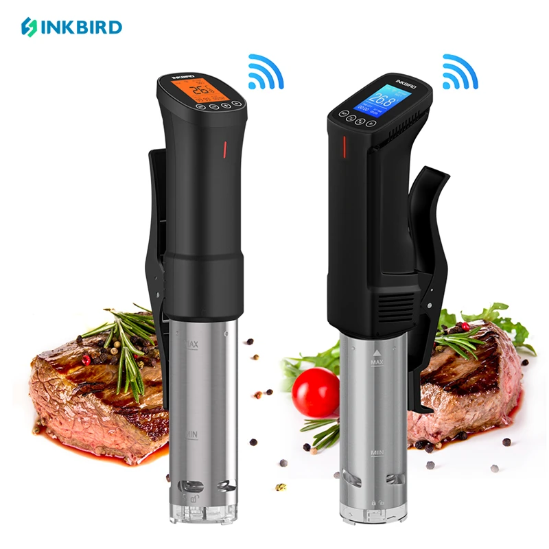 INKBIRD 110V WIFI Sous Vide Electric Stew Pot Vacuum Food Cooker Slow Cooker Immersion Circulator Circulator for Beef Seafood wancle vacuum sous vide cooker ipx7 waterproof heater immersion circulator slow cooker with digital display reservation function