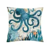 Turtle Pillow Case Sea Style Octopus Printing Throw Pillow Case Cover Sea Whale Pillowcases Pillow Case Pillowcase kussensloop 3