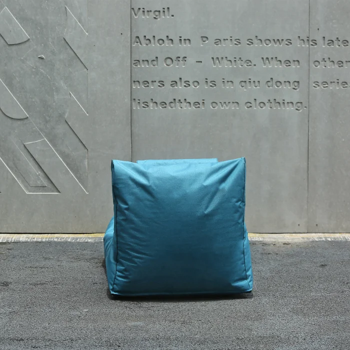 Waterproof lazy bean bag sofa outdoor bean bag L shape folding beanbag sofa cover only