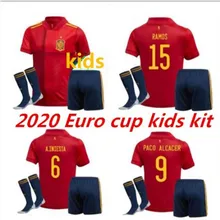 Испанские футбольные майки, Пике, Серджио Мората Рамос АСЕНСИО Силва Иско Ромас тияго, Детский комплект, рубашка, детский футбольный свитер