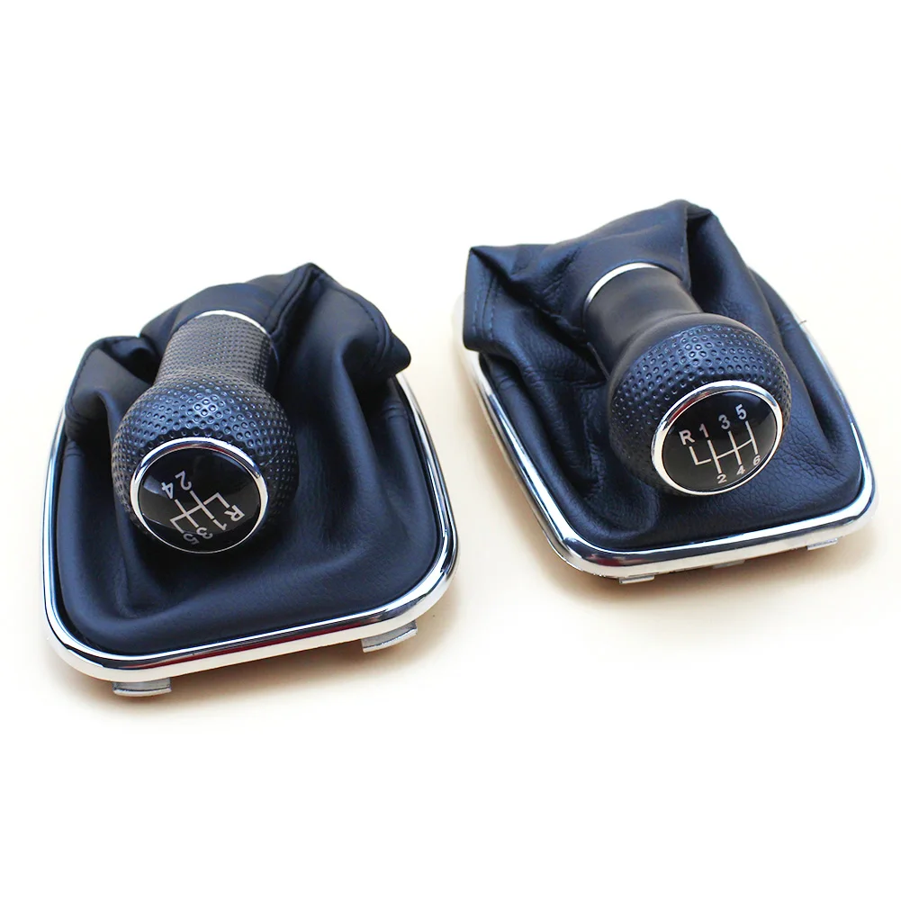 

Car Styling 5-SPEED 6-SPEED Shift Knob Shifter Gear Boot for 1999-2005 VW Golf Bora Jetta GTi R32 MK4