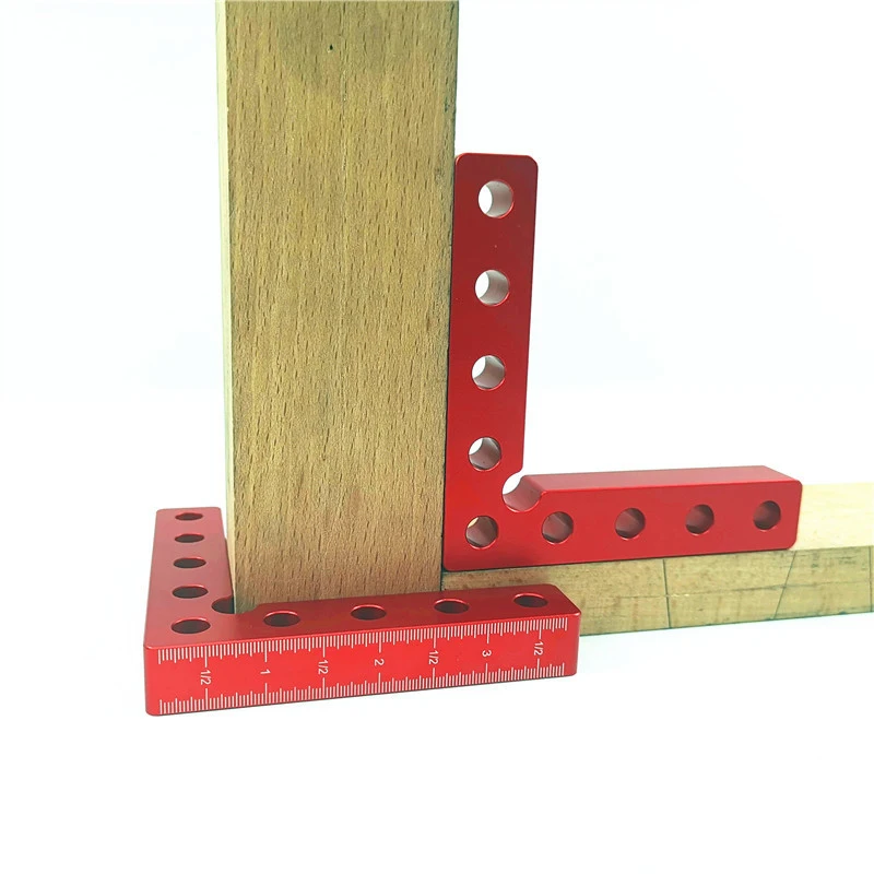 

90 Degree Positioning Squares Right Angle Clamps Woodworking Carpenter Tool 100x100mm L Block Square Aluminium Alloy
