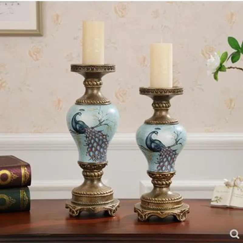 Креативные европейские ретро подсвечники домашний офис ресторан бар настольные