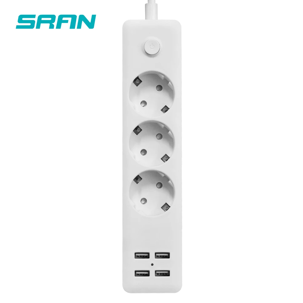 Розетка сетевая с 4 usb портами 2200 Вт 10 А 5 В а|Электрические розетки| |