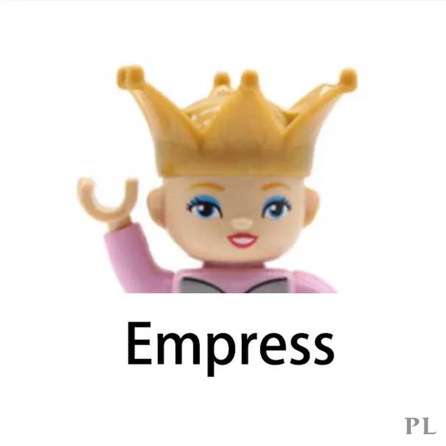 MOC DIY Big Building Blocks Scene Doll Figures Educational Toy Compatible Large Bricks Assembly Children Kids Gifts For Girl Boy Empress