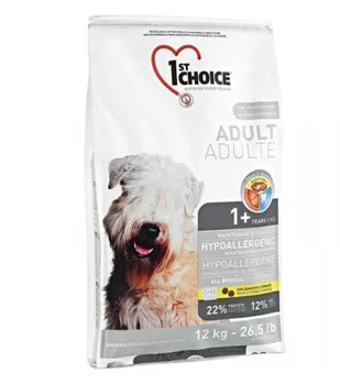 

1st choice dog food hypoallergenic 12 kg, duck with potatoes