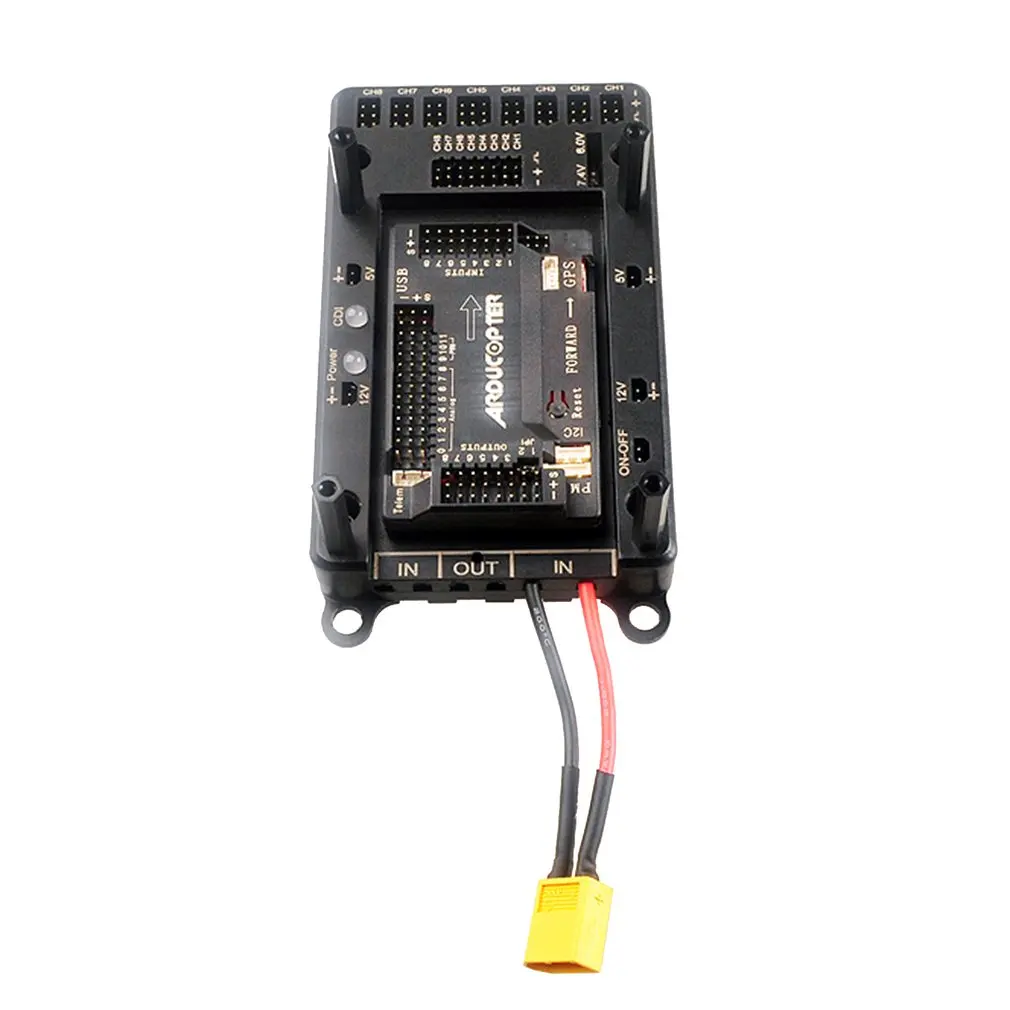 Servo Power Distribution Servo Section Board 5V-12V With Dual Power Input Wire & Electronic Switch For RC Gasoline Airplane