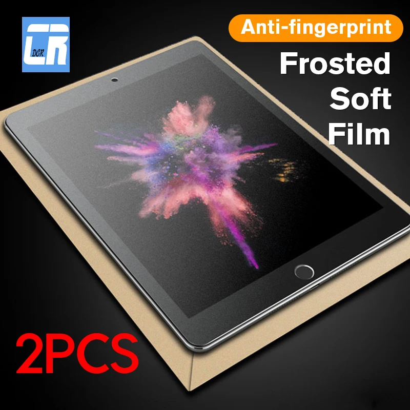 

2Pcs No fingerprint Matte Soft Screen Protector for iPad 2 3 4 5 Air 1 2 Ultra-thin Protective for iPad Mini 1 2 3 4 5 Pet Film