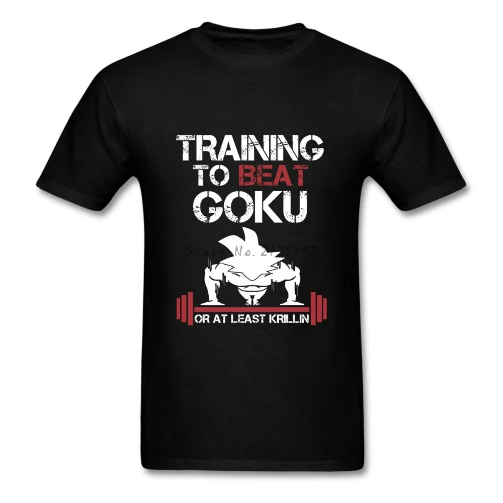 

Train Insaiyan Fashion Men's T Shirt to Beat Goku Or Krillin DBZ Dragon Ball Z Printed Basic Top Tee Shirts XS-3XL