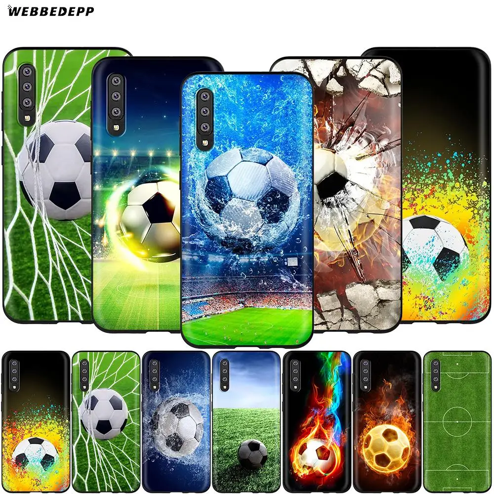 Webbedepp футбольный спортивный чехол для Samsung Galaxy A3 A5 A6 Plus A7 A8 A9 J6 M20 A10S A20S A30S A40S A50S |