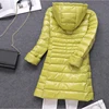 0-10℃ Winter Jackets Women White Duck Down Long Coat Female Hooded Quilted Parkas Ultra Light Portable Down Coats for Women 4