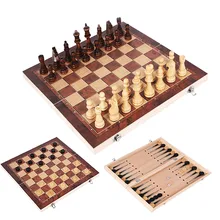 Tabuleiro de xadrez de madeira e peças de xadrez de madeira para paly para presente jogo de xadrez de madeira xadrez xadrez xadrez xadrez 3 em 1 conjunto de xadrez de madeira