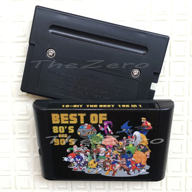 Несколько игровой картридж самое лучшее 196 в 1 карточная игра для 16 бит Sega игры Mega
