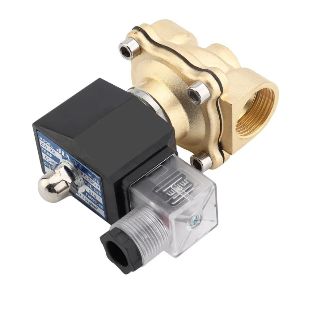 

2018 new Practical 3/4 Inch DC 24V 2W Square Coil Pure Copper Direct Acting Solenoid Valve Single Electromagnetic Valve