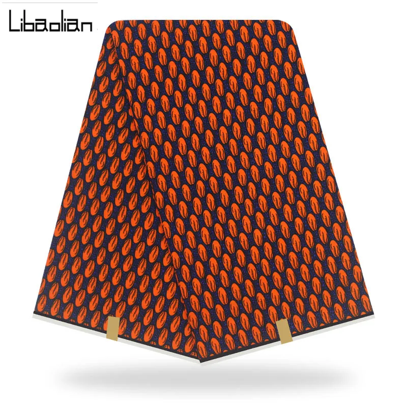 Нигерийский воск для батика высокого качества настоящий воск печать фабрика лидер продаж Африканский Анкара хлопок Ткани Швейные материал 6 ярдов F909-30