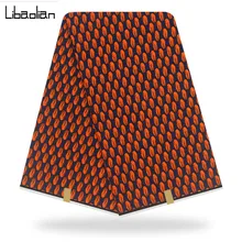 Нигерийский воск для батика высокого качества настоящий воск печать фабрика лидер продаж Африканский Анкара хлопок Ткани Швейные материал 6 ярдов F909-30