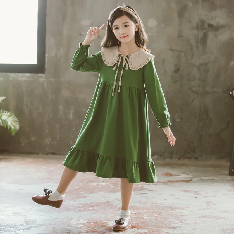 Dress for Girls Party Korean Spring 
